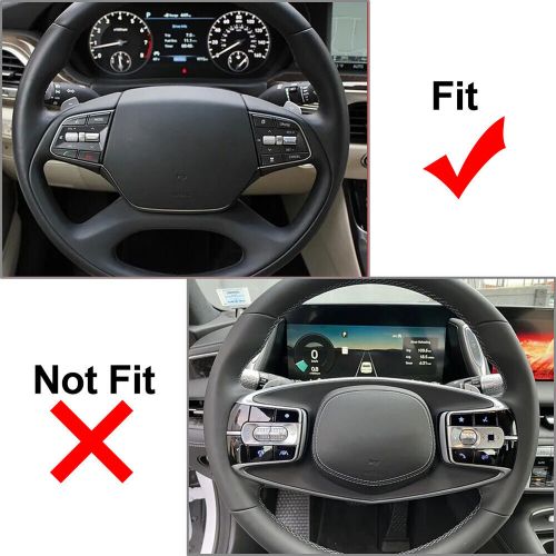 Silver Interior Steering Wheel Paddle Shifter Extend Accessories For Hyundai G90, US $25.20, image 8