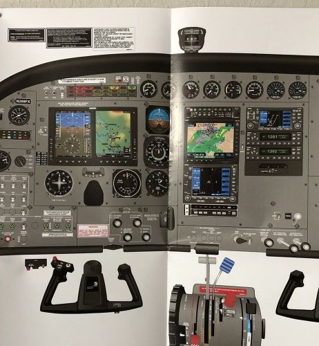 FlightSafety Cessna Caravan 208 G600 Cockpit Diagram Aviation Poster, 38.5" x 27, US $40.00, image 4