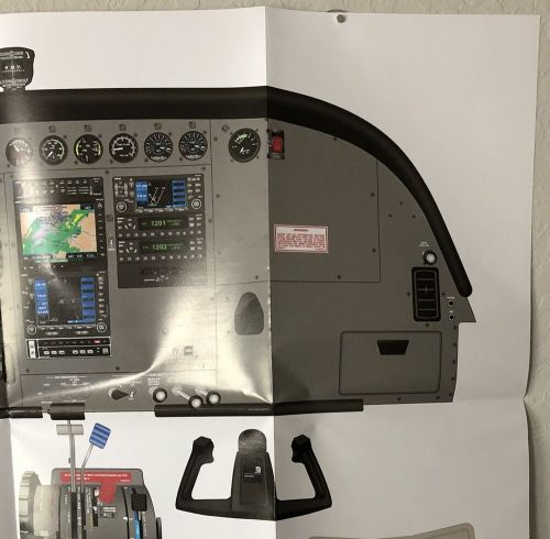 FlightSafety Cessna Caravan 208 G600 Cockpit Diagram Aviation Poster, 38.5" x 27, US $40.00, image 5