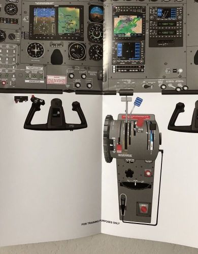 FlightSafety Cessna Caravan 208 G600 Cockpit Diagram Aviation Poster, 38.5" x 27, US $40.00, image 7