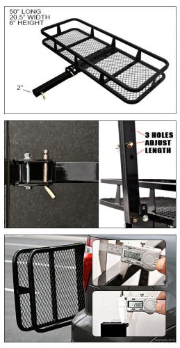 Topline Universal 50" Mesh Foldable Trailer Hitch Luggage Cargo Carrier Basket, US $126.00, image 3