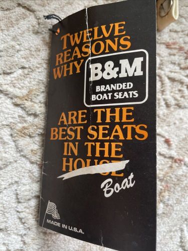 Vintage B&M Branded Boat Seats Are For Cabelas USA New Old Stock, US $129.99, image 7