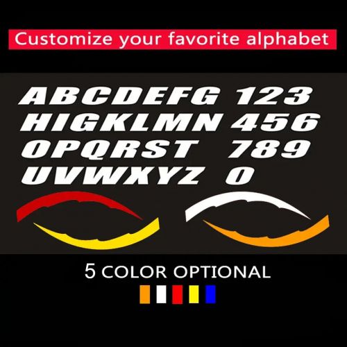 Permanent Tire Lettering Sticker CUSTOM TEXT 1.06" 14"-22" Tires Quality 8 Sets, US $23.00, image 2