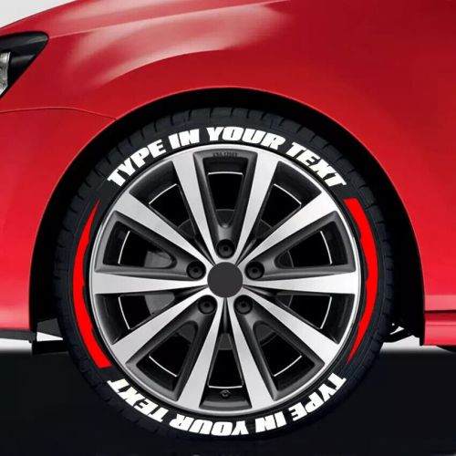 Permanent Tire Lettering Sticker CUSTOM TEXT 1.06" 14"-22" Tires Quality 8 Sets, US $23.00, image 6