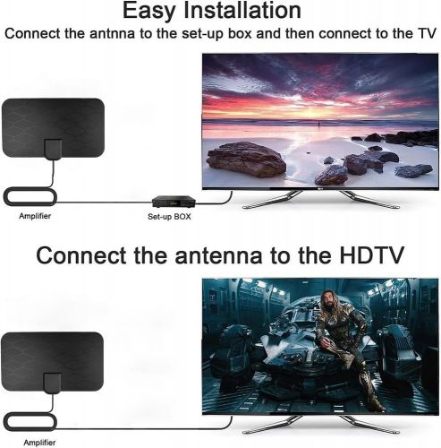 Digital HD Indoor TV Antenna - 360° Reception, 4K Support, 10ft Coaxial Cable, US $11.99, image 4