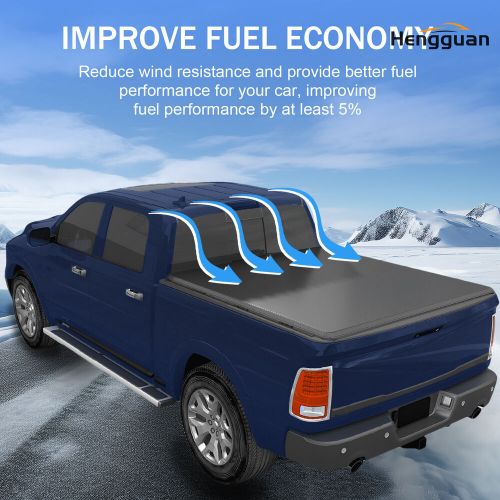 6.5ft soft tri-fold tonneau cover fit for dodge ram 1500 2500 3500 2002-2023