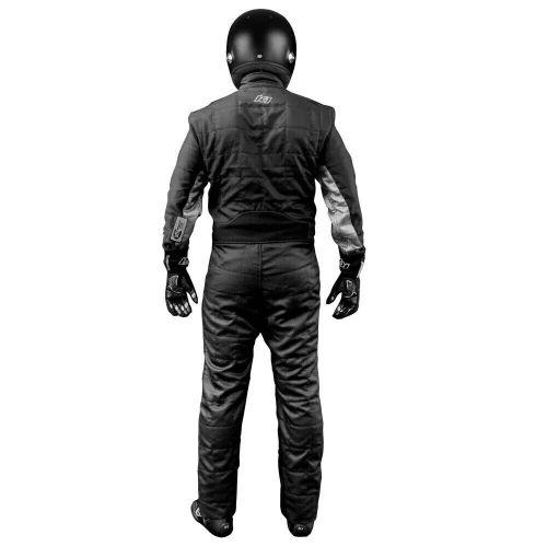 K1 racegear 20-otl-ng-m black/gray nomex 1-piece outlaw racing suit medium sfi