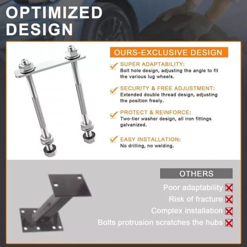 Spare Tire Carrier 120lbs Weight Capacity Boat Trailer Spare Tire Mount Universa, US $15.50, image 2