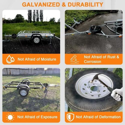 Spare Tire Carrier 120lbs Weight Capacity Boat Trailer Spare Tire Mount Universa, US $15.50, image 4