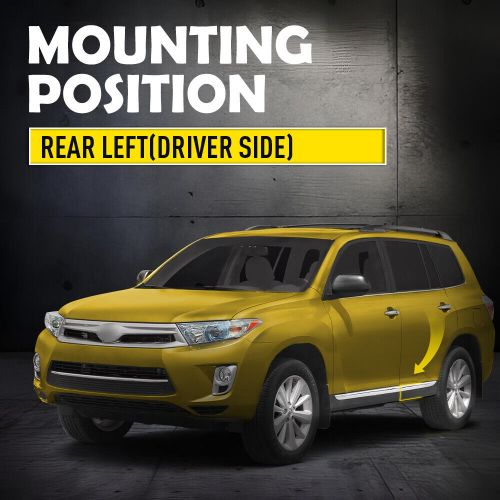 Left rear driver side door lower molding trim for 2011-2013 toyota highlander xh