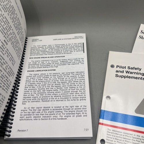 Cessna Skyhawk 172P 1986 Information Manual Vintage Owners Pilot Brand New, US $42.99, image 2