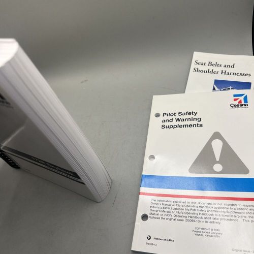 Cessna Skyhawk 172P 1986 Information Manual Vintage Owners Pilot Brand New, US $42.99, image 5