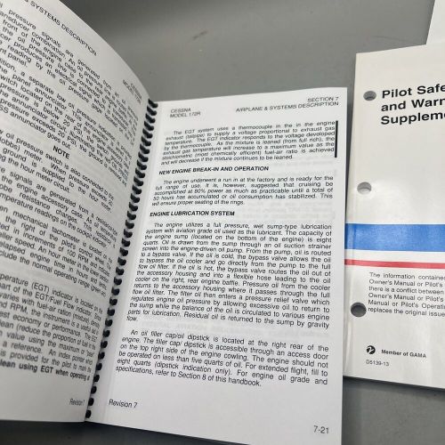 Cessna Skyhawk 172P 1986 Information Manual Vintage Owners Pilot Brand New, US $42.99, image 8