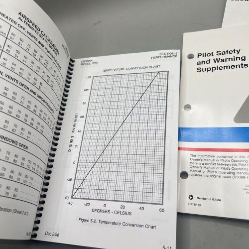 Cessna Skyhawk 172P 1986 Information Manual Vintage Owners Pilot Brand New, US $42.99, image 9