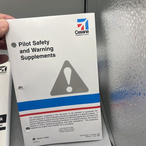 Cessna Skyhawk 172P 1986 Information Manual Vintage Owners Pilot Brand New, US $42.99, image 12