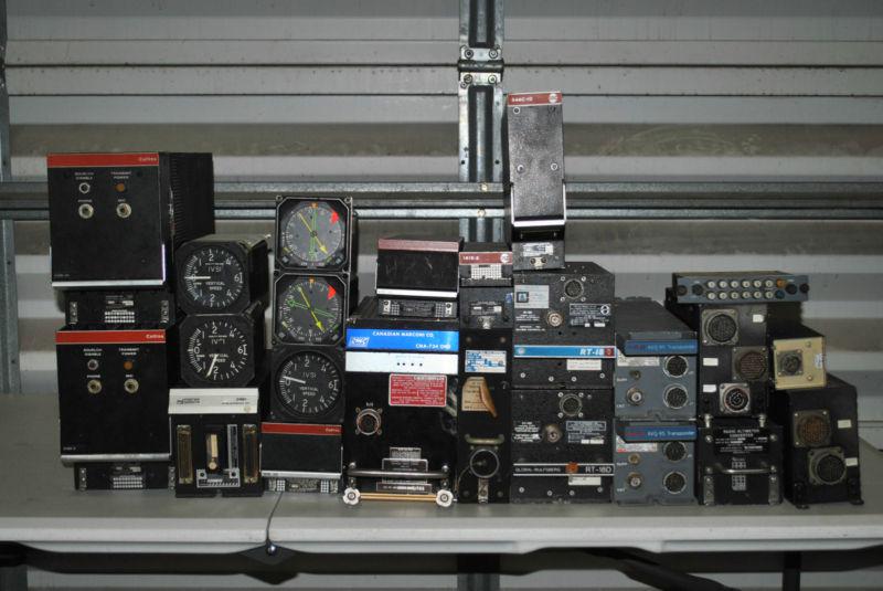 Avionics dealer lot of 24 pieces - collins canadian marconi wolfsberg teledyne