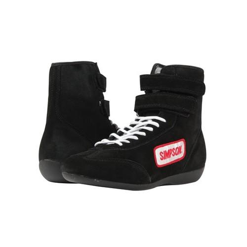 New simpson suede hightop driving shoes black size 10.5