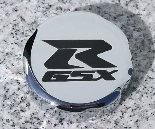 Suzuki gsxr 600 750 1000 chrome front brake fluid cap
