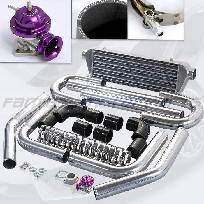 2.5'' black piping fmci + 27''x7''x 2.5'' intercooler+ purple type-rs turbo bov