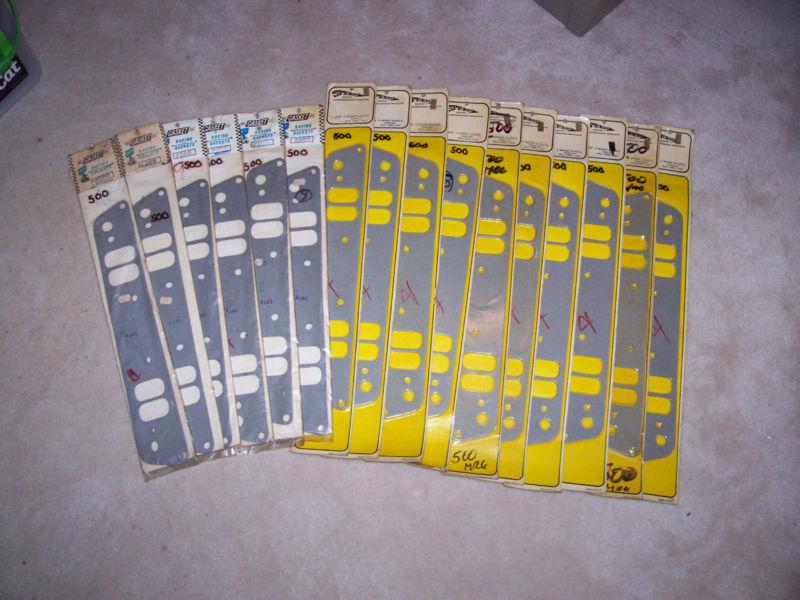 389 pontiac intake gaskets,16- sets 1955 -1960  *new old stock * square block