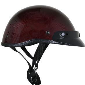 Outlaw  red carbon glossy half helmet size xl_clearance