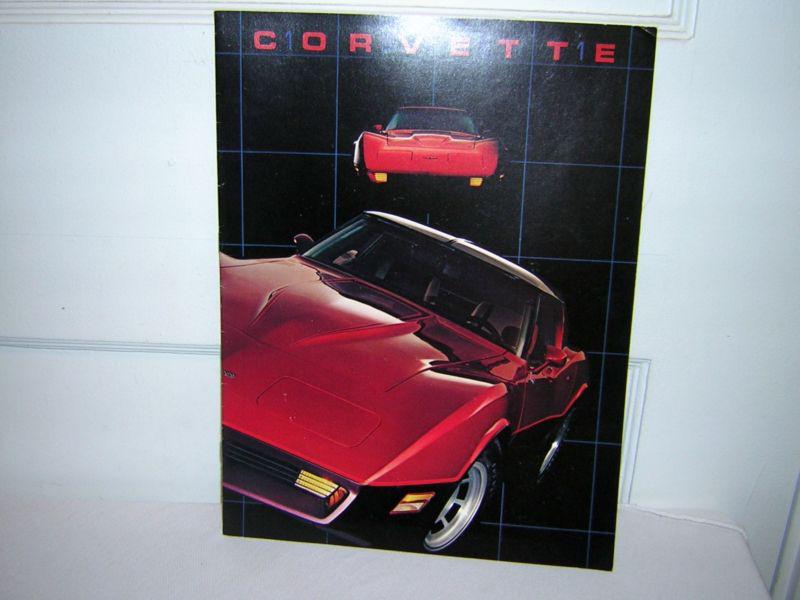 **1981 chevrolet  corvette sales brochure/catalog:  - original**