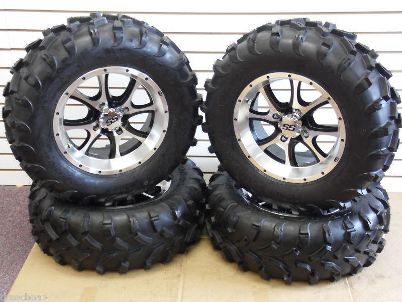 26" arctic cat prowler bounty hunter radial atv tire & ss108 14" wheel kit 10r14