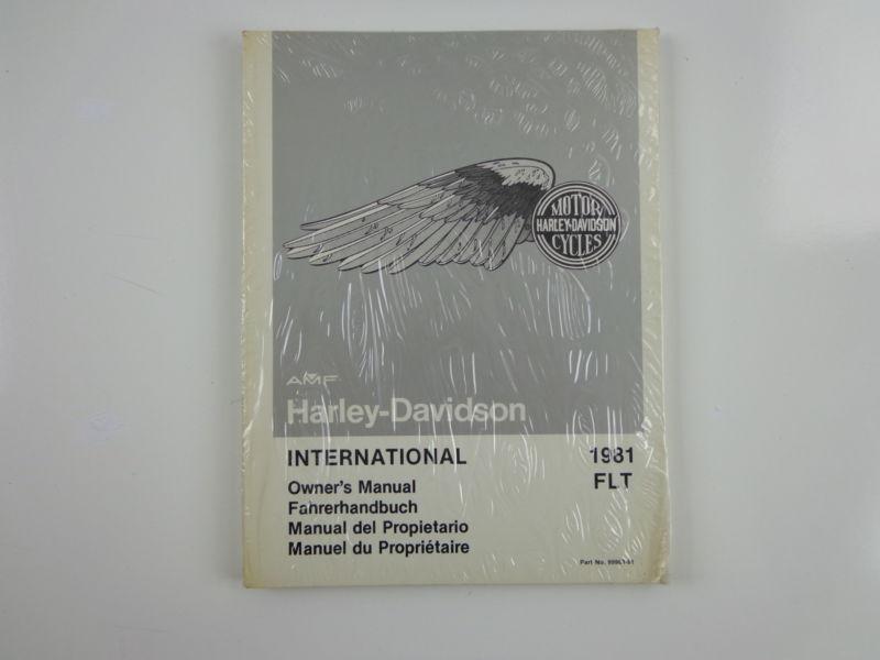Harley davidson 1981 flt models international owners manual 99963-81