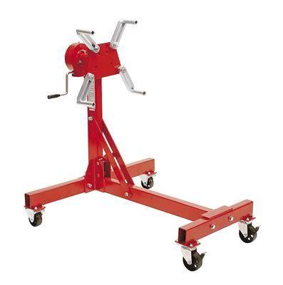 Summit engine stand 908300ga h-shape 1,000 lbs. capacity 360 deg head steel red