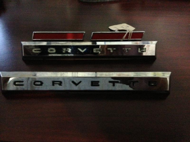 1961 corvette side emblems