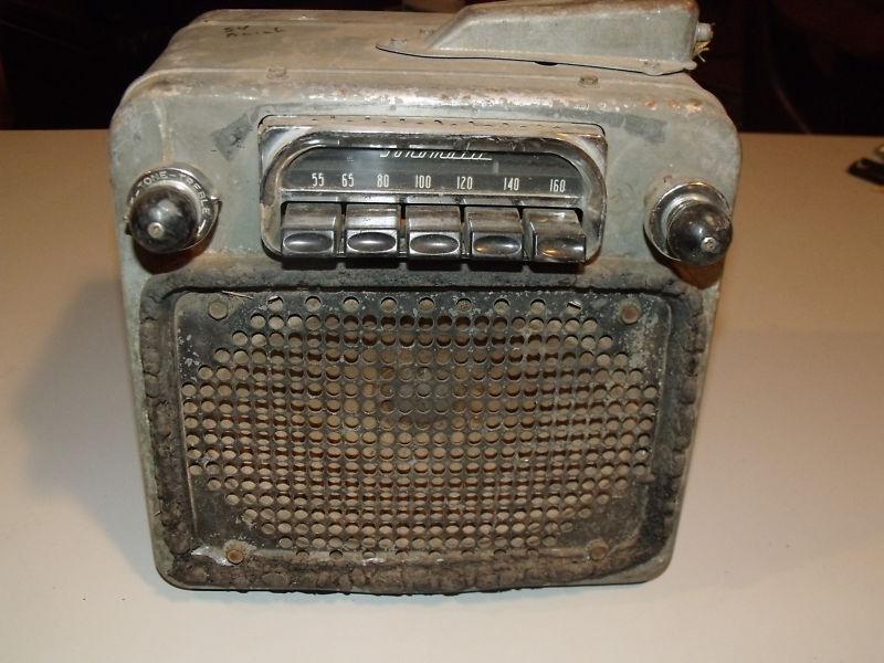 Vintage old antique sonomatic radio for 1954 buick