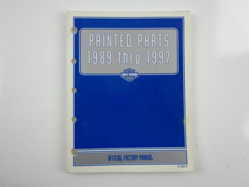 Harley davidson 89-97 painted parts official factory manual 99489-97 #2
