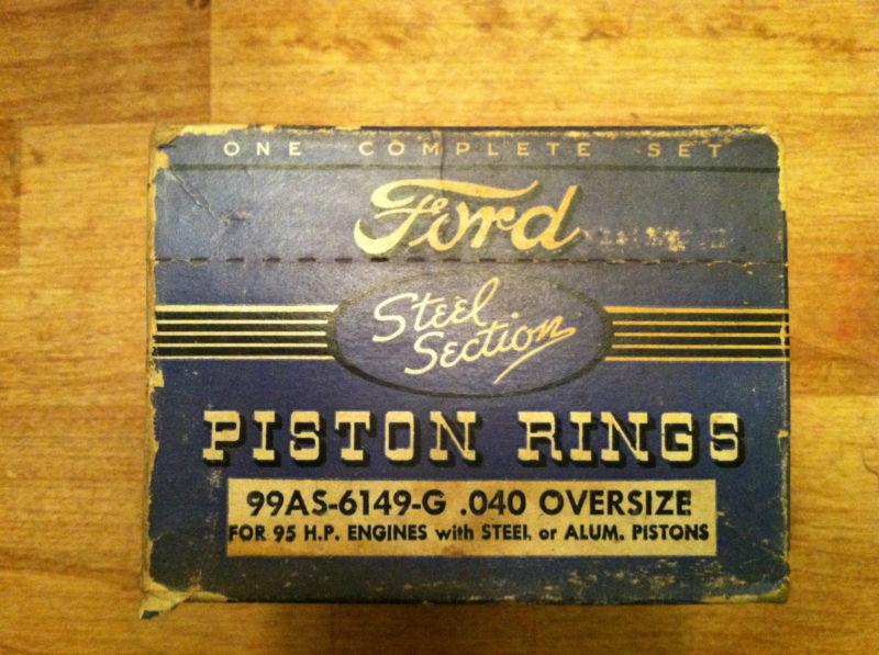 Ford flathead piston rings 95 hp with steel or aluminum pistons .040 over nos