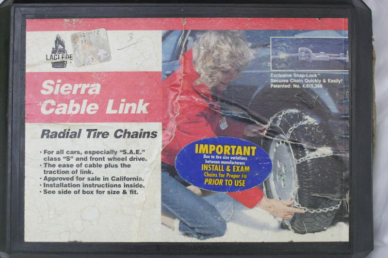 Purchase Laclede Sierra Cable Link Radial Tire Chains 1930 in