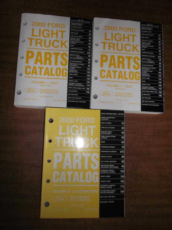 Purchase 2000 Ford Trucks Parts Catalog Manual F150 F250 F350 Super