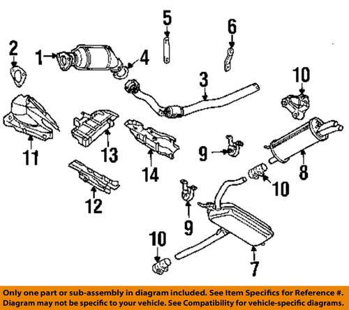 Volkswagen oem 8e0131089dx catalytic converter/exhaust system parts