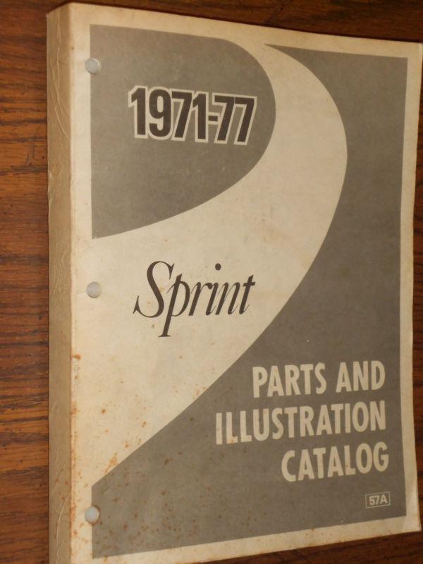 1971-1977 / gmc sprint (el camino?) parts book / original parts catalog