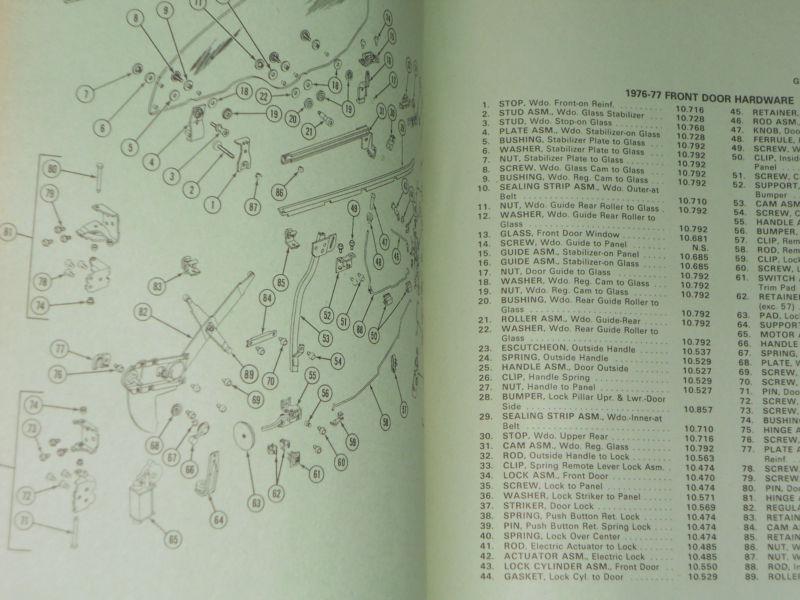 1971-1977 / GMC SPRINT (EL CAMINO?) PARTS BOOK / ORIGINAL PARTS CATALOG, US $74.50, image 6
