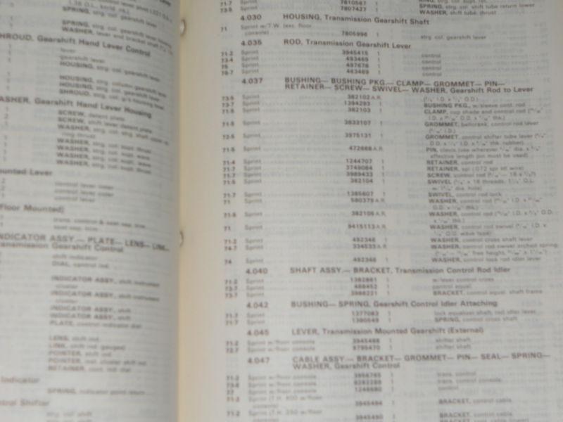 1971-1977 / GMC SPRINT (EL CAMINO?) PARTS BOOK / ORIGINAL PARTS CATALOG, US $74.50, image 9