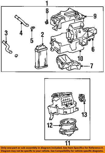 Toyota oem 871070c040 heater core/hvac heater core