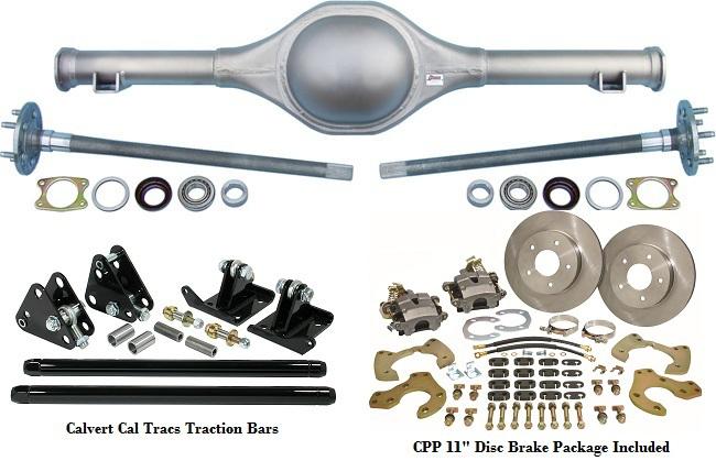 Ford 9" currie  cpp rear disc brake & cal tracs traction bars s10 ce-gms8297x