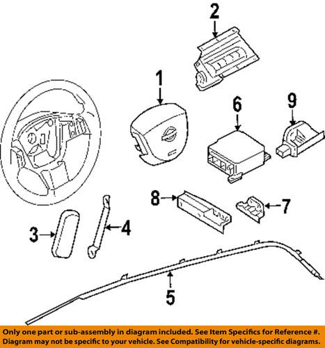 Nissan oem y8ehmca000 air bag-side air bag