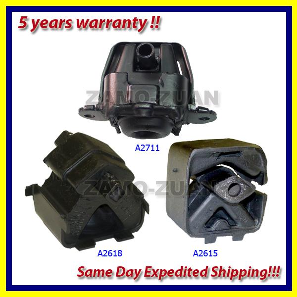 1990-1995 dodge caravan 3.0/ 3.3/ 3.8l 2wd engine motor & trans. mount set 3pcs