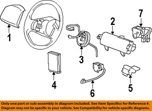 Ford oem 6l3z14b004aa air bag-impact sensor