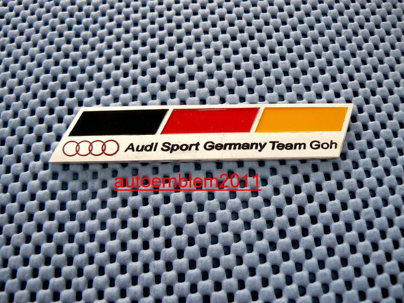 #43 audi metal sport badge emblem sticker s4 s5 s6 tt trank rear body