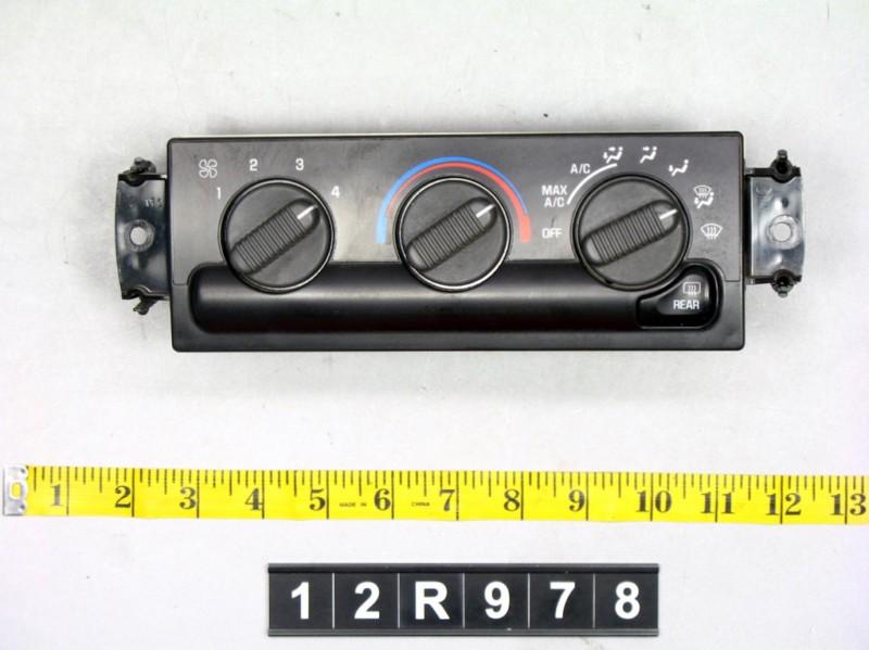 00 s10 blazer temperature climate control ac heat unit panel switch 12r978