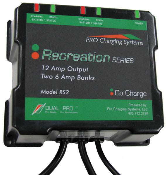 Charging systems recreation series 6 ampsx2 charger rs2