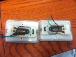 Volvo 240/245 wagon interior dome light set. front and rear