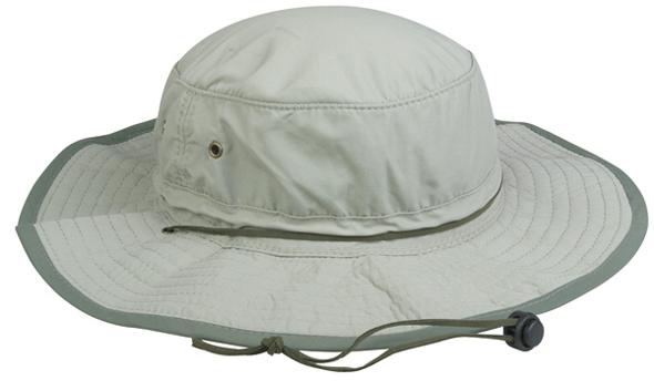 Outdoor cap ladies fit khaki supplex bucket cap