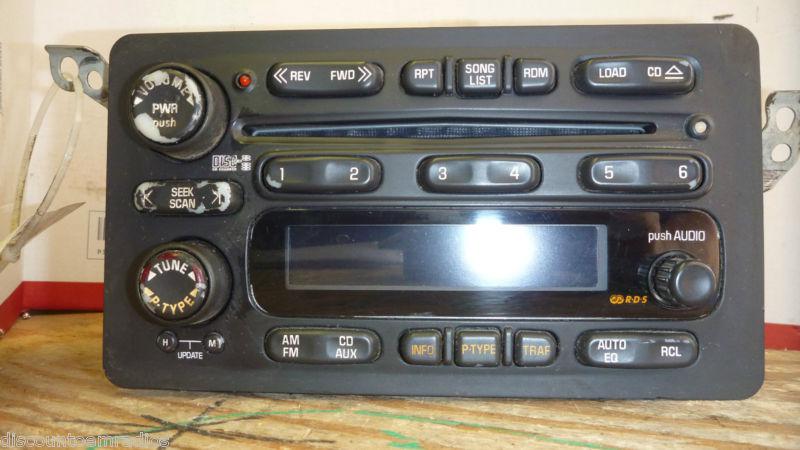 04-08 pontiac vibe am fm radio 6 disc cd player 12207139 *